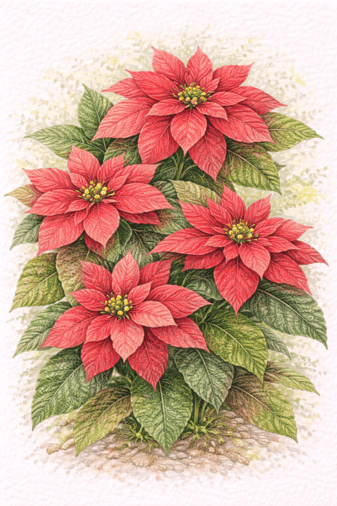 Poinsettia, Euphorbia pulcherrima
