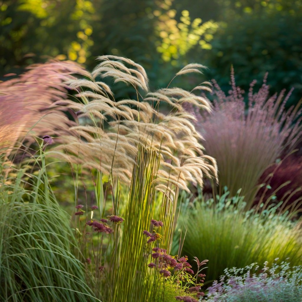 Garden Border of Grasses