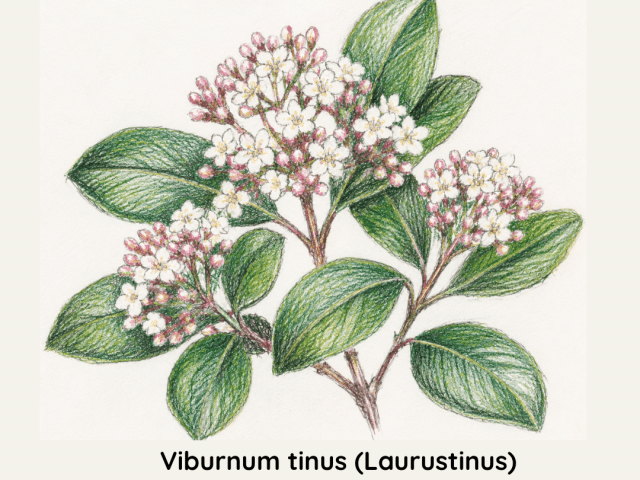 Viburnum tinus (Laurustinus)