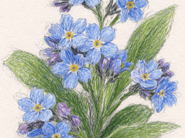 Forget-Me-Not Flowers (Myosotis)