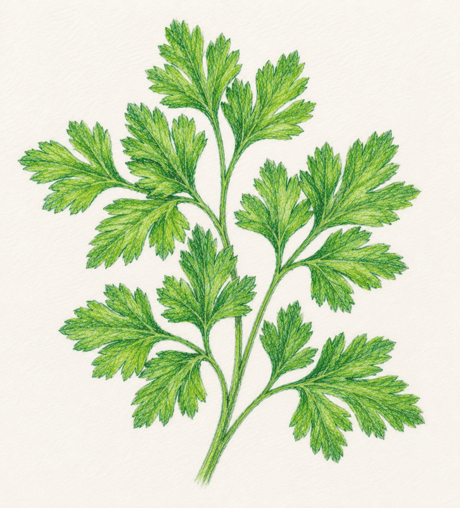 Parsley, Petroselinum crispum